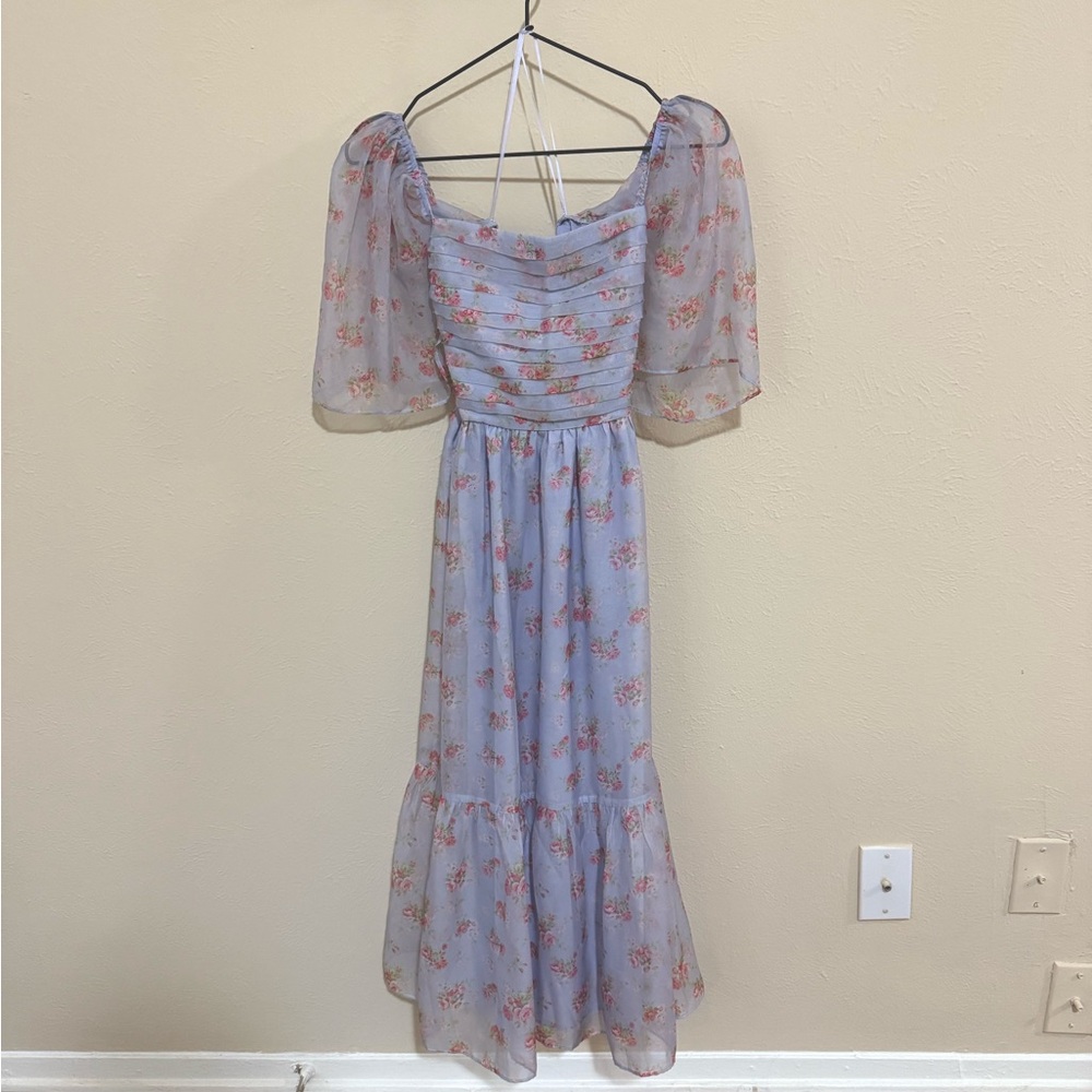 Abercrombie & Fitch Emerson Angel Sleeve Midi Dress